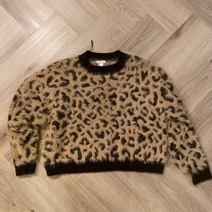 H&M leopard sweater